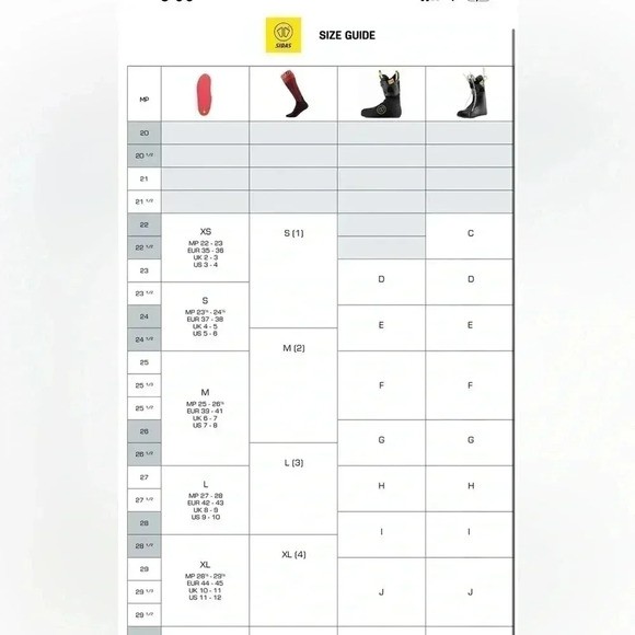 Ski boot liner Sidas insoles - Picture 12 of 12